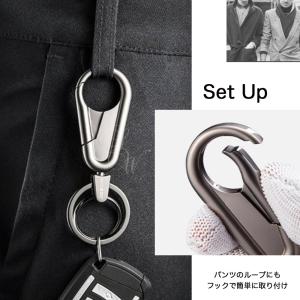 JOBON公式 キーホルダー キーリング メン...の詳細画像3