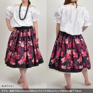 フラダンス衣装 半袖 ブラウス ダンス衣装 フ...の詳細画像5