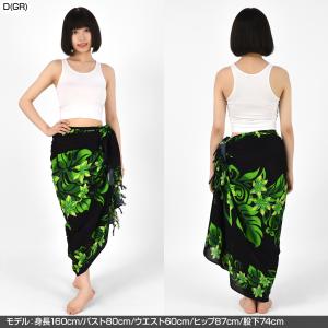 フリンジ付きパレオ 大判パレオ フラダンス 衣...の詳細画像4