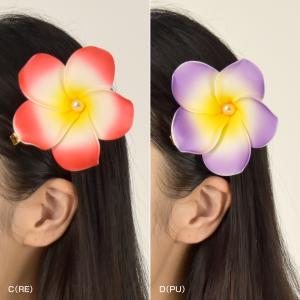 フラダンス衣装 ヘアクリップ プルメリア フラ...の詳細画像3
