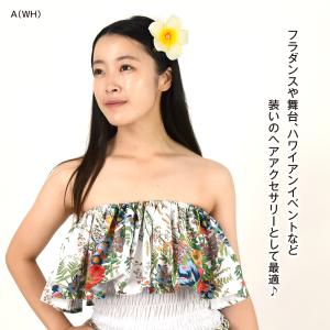 フラダンス衣装 ヘアクリップ プルメリア フラ...の詳細画像5