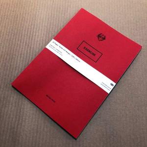 シルバインオリジナル EXERCISE 230mmx162mm ブルー横罫 8mm 52ページ エクササイズブック マスターピースモデル クラシカル 上品 赤いノート｜hull-tsuhan