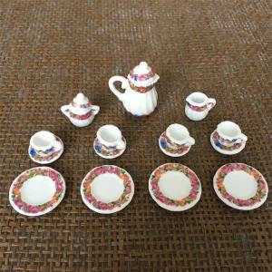 イギリス アートン ハンドペイント ミニチュア ティーカップセット イギリス アートン ハンドペイント ミニチュア ティーカップ