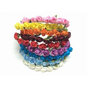 送料無料 造花 細身 カチューシャ ヘアアクセ...の詳細画像2