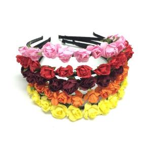 送料無料 造花 細身 カチューシャ ヘアアクセ...の詳細画像5