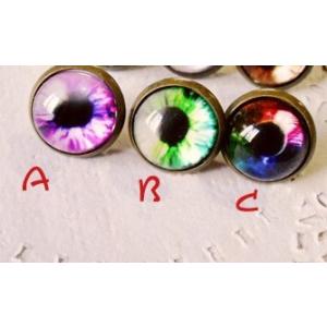 送料無料 3点以上50％オフ カラー ドームピアス ラインストーン ビジュー レディース ピアス ス...