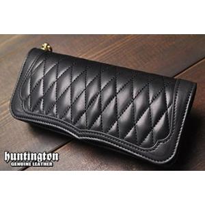 ハーフ レザーウォレット048 ダイヤモンドステッチウォレット