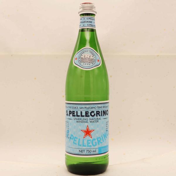 サンペレグリノ (S.PELLEGRINO) 炭酸水 瓶 750ml  直輸入品  ×12本