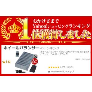 バランスウエイト 6kg 貼り付け 5g刻み ...の詳細画像1