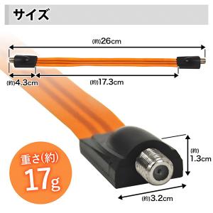 アンテナケーブル 隙間 テレビ 窓 フラット ...の詳細画像2