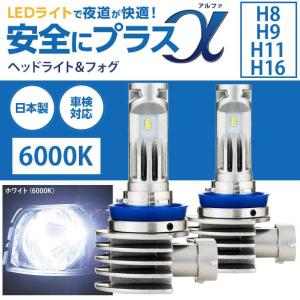 ヘッドライト led h8 h9 h11 h16 車 ライジングα srach11060-02 フォグライト ホワイト 白