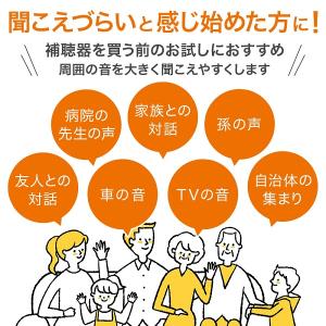 集音器 高齢者 イヤホン型 電池式 補聴器 デ...の詳細画像1
