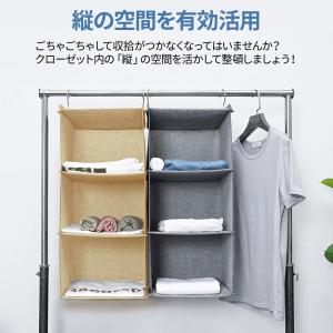 吊り下げ収納 クローゼット 吊り下げ収納ラック...の詳細画像1