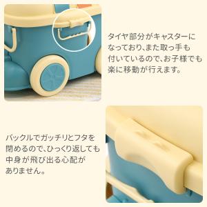 おもちゃ箱 大容量 収納 車 キャスター おも...の詳細画像3