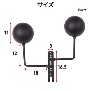 ヘルメットホルダー 壁掛け バイク ヘルメット...の詳細画像5