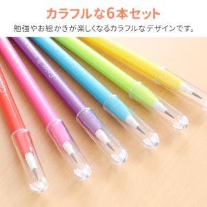 ロケット鉛筆 6本セット 替え芯120本 付き...の詳細画像1