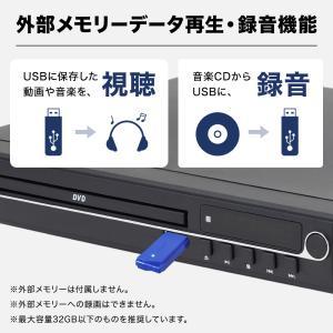DVDプレーヤー HDMI ケーブル付 高画質...の詳細画像2