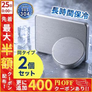 保冷剤 ステンレス アイスパック ステンレス製 2個セット 冷蔵冷凍対応 熱中症対策 アウトドア キャンプ 防災グッズ 長時間 ミニ 長持ち 繰り返し使える