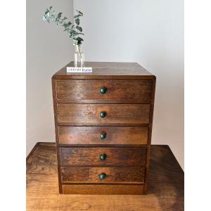 小型 卓上収納 キャビネット シルバー ルデン ブリキ アイアン