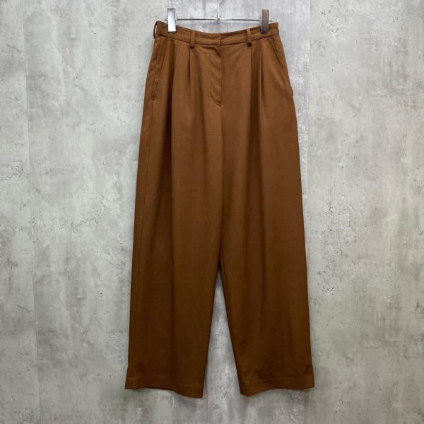 美品 CLANE クラネ BASIC TUCK PANTS ベーシックタック パンツ ワイド テーパ...