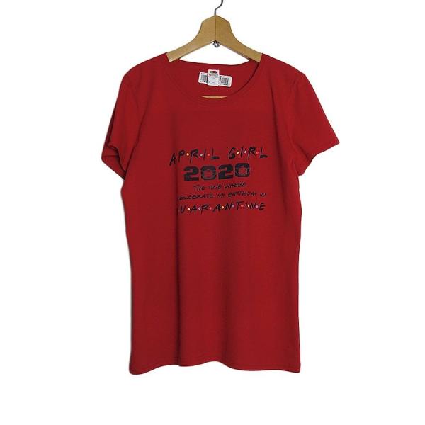 レディース Tシャツ デッドストック 新品 プリントTシャツ FRUIT OF THE LOOM 赤...