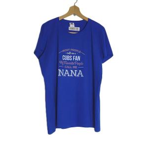 大きいサイズ 新品 レディース Tシャツ プリントTシャツ 2XL 青色 FRUIT OF THE LOOM デッドストック NANA｜hurugiyaretro