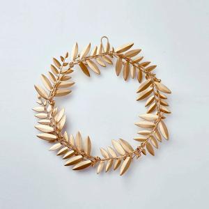 クリスマスリース ブリキ ワイヤーリース ブラ...の詳細画像2