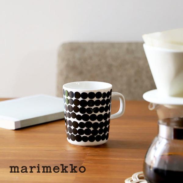 マリメッコ マグ ラシィマット ブラック 250ml marimekko Rasymatto マグカ...