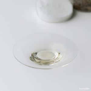 ワシズカグラススタジオ プレート ディッシュ S 9cm クリア 食器 ガラス キッチン WASHIZUKA GLASS STUDIO｜hushykke