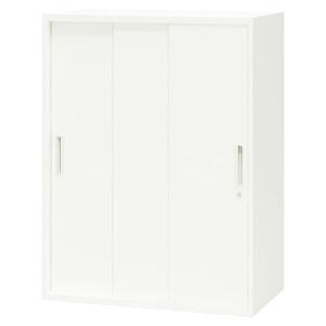 法人様限定 ナイキ（NAIKI） オフィス家具 書庫 CW-0811H3-WW 引違い3枚戸