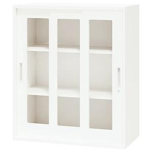 法人様限定 ナイキ（NAIKI） オフィス家具 書庫 CW-0911HG3-WW 引違い3枚戸