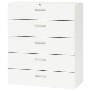 法人様限定 ナイキ（NAIKI） オフィス家具 書庫 CW-0911S-5-WW ファイル引出し5段 下置用