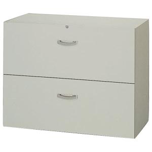 法人様限定 ナイキ（NAIKI） オフィス家具 書庫 NW-0907S-2-AW ファイル引出し 2段 下置用