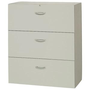 法人様限定 ナイキ（NAIKI） オフィス家具 書庫 NW-0911S-3-AW ファイル引出し 3段 下置用