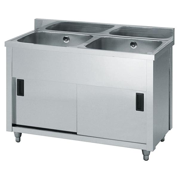 法人様限定 東製作所 厨房機器 流し台 二槽キャビネットシンク AP2シリーズ