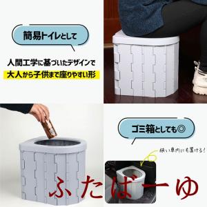 ポータブルトイレ ワンタッチテント セット 簡...の詳細画像1