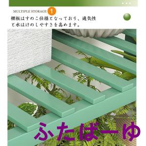 ガーデンラック フラワースタンド 天然竹製 フ...の詳細画像1