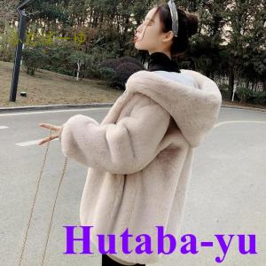 アウター レディース もこもこ 冬 フート付き...の詳細画像5
