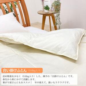 0.6kg入り 合掛け羽毛布団 エクセルゴール...の詳細画像3