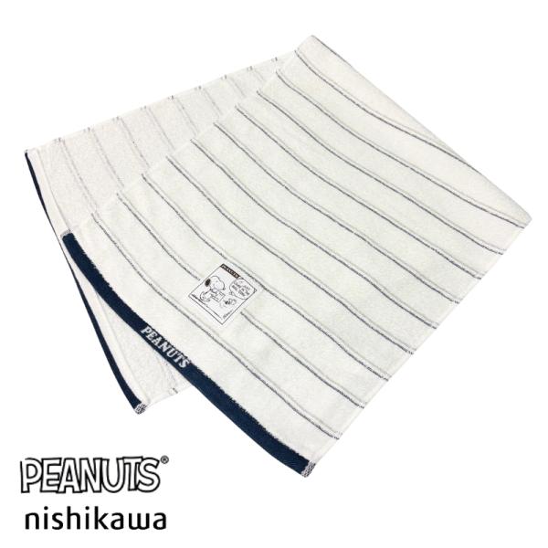 フェイスタオル スヌーピー 西川 ピーナッツ 日本製 泉州 34×80cm  (PN1669)　TT...