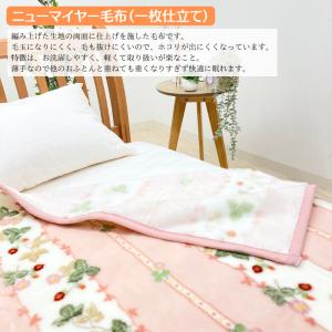 毛布 西川 シングル ウェッジウッド アクリル...の詳細画像3