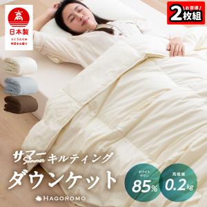 通気性がいい／ ダウンケット シングル 羽毛肌掛け布団 0.3kg 国産