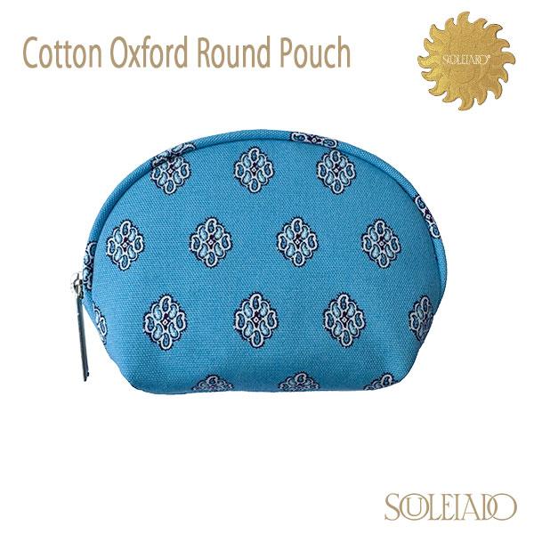 SOULEIADO Cotton Oxford Round Pouch コットンオックス ポーチ ラ...