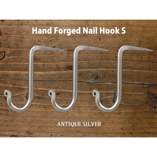 DULTON(ダルトン) HAND FORGED NAIL HOOK S ANTIQUE SILVE...