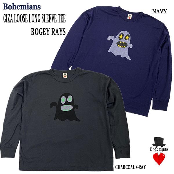 BOGEY RAYS GIZA LOOSE LONG SLEEVE TEE ボギーレイズ プリント長...
