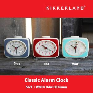 Classic Alarm Clock クラシックアラームクロック 全3色 KIKKERLAND キッカーランド DETAIL 目覚し時計 レトロ｜hutte