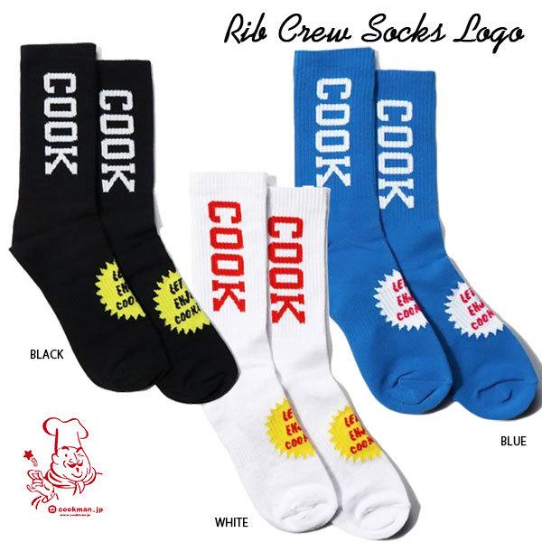 Rib Crew Socks Logo リブクローソックス ロゴ 全3色 靴下 フリーサイズ COO...
