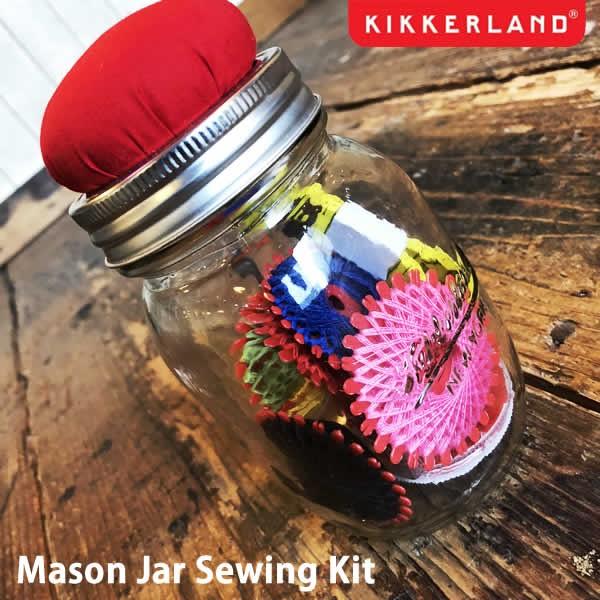 Mason Jar Sewing Kit メイソンジャーソーイングキット 裁縫道具 手芸 KIKKE...