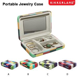 Portable Jewelry Case ポータブルジュエリーケース 携帯用 アクセサリー入れ ミラー付き 旅行 DETAIL キッカーランド