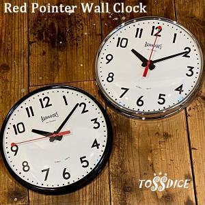 RED POINTER WALL CLOCK レッドポインター・ウォールクロック 2色 掛時計 PUBLIC USE インダストリアル TOSSDICE｜hutte